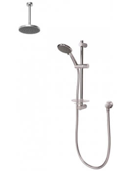 Triton Dual Outlet Chrome Mixer Shower Combination Pack With All Fixings - Image