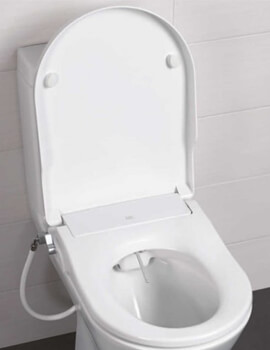 Manual Non-Electric Bidet Function Soft Close White Toilet Seat White