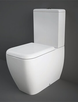 RAK Metropolitan Fully Back To Wall Close Coupled WC With Soft Close Seat - Image