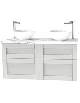 Miller London 1200mm Four Drawer Wall Hung Vanity Unit - Image