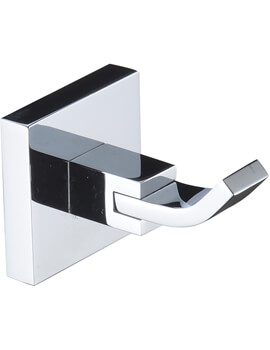 Bristan Square Wall Mounted Chrome Robe Hook - Image