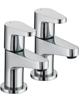 Quest Pair Of Deck Mounted Basin Taps