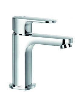 Smart Diamond Chrome 147mm High Basin Mixer Tap With Clicker Waste