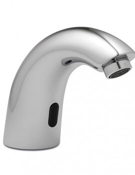 RAK Compact Commercial Curved Deck Mounted Infra Red Chrome Basin Mixer Tap - Image