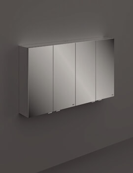 Joy 1200mm 4 Door Wall Hung Mirror Cabinet