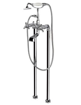 RAK Washington Freestanding Chrome Bath Shower Mixer Tap - Image