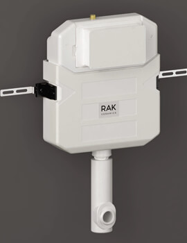 RAK 12cm Front Flush Regular Concealed White Cistern - Image