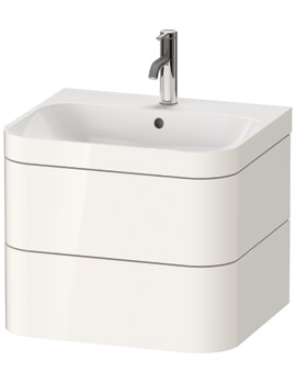 Happy D.2 Plus Wall Mounted Vanity Unit With C-Bonded Basin