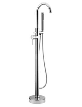 RAK Prima Tech Freestanding Bath Shower Mixer Tap Chrome - Image