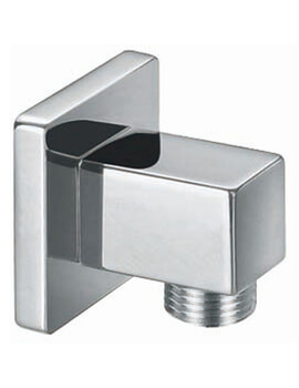 RAK Square Wall Outlet Chrome Elbow - Image