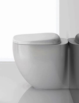 Illusion Rimless Back To Wall Pan With Soft Close Seat - Alpine White