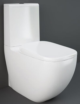 RAK Illusion Rimless Close Coupled White Back To Wall WC With Hidden Fixations - Image