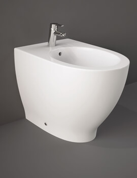 Moon Back-To-Wall Floor Mounted White Bidet 560mm Projection 1 Tap Hole