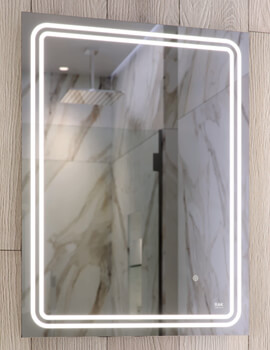 RAK Pluto 600 x 800mm LED Illuminated Portrait Mirror With Touch Sensor Switch - Image