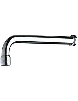 Chrome Wall Mounted Fixed L-Shaped Spout