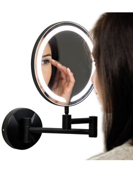 Black Round Make Up Mirror