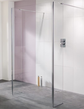Coastline Riviera 1100mm Walk In Shower Panel And Bypass Panel