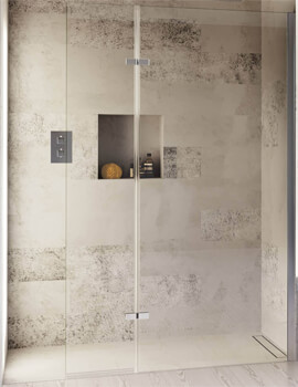 Aqata Spectra SP446  Walk-In Enclosure With Hinged Panel For Recess Installation - Image