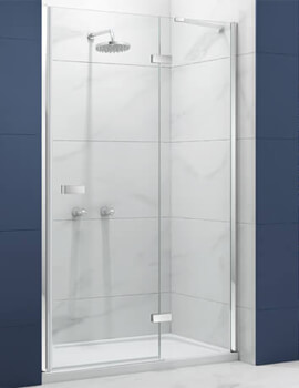 Ionic Essence 8mm Glass Hinge Shower Door And Inline Panel 760mm Wide