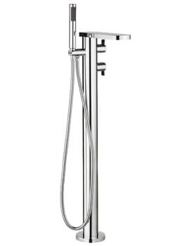 Crosswater Wisp Floor Standing Thermostatic Bath Shower Mixer Tap With Kit