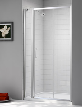 Merlyn Ionic Express Sliding Shower Door And Inline Panel 1080mm-1140mm Wide - Image