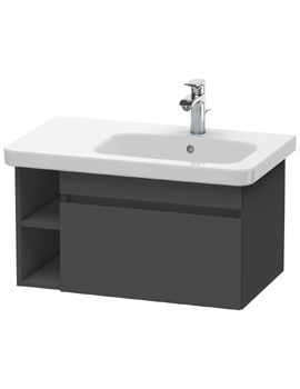 DuraStyle 1 Pull Out Compartment Vanity Unit And Lateral Shelf