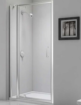 Merlyn Ionic Express 1900mm Height Pivot Shower Door And Inline Panel - Image