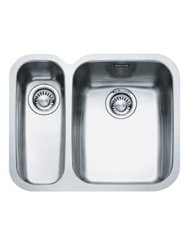 Franke Ariane ARX 160D Stainless Steel 1.5 Bowl Undermount Kitchen Sink - Image