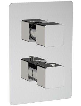 Kiri 2 Outlet Concealed Chrome Thermostatic Shower Mixer Valve
