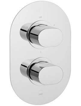 Life Concealed 1 outlet 2 Handle Chrome Thermostatic Shower Valve