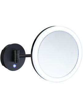 Smedbo Outline Wall Mounted Shaving And Make-Up Mirror With Light - Image