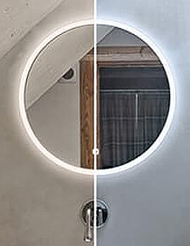 HIB Sphere 60 LED Illuminated Round Mirror 600mm - Image