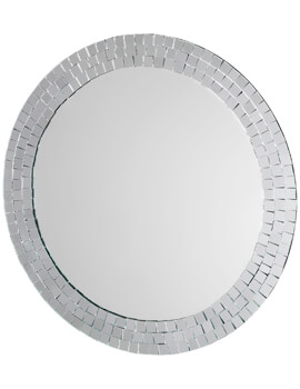 Croydex Meadley Circular Mirror With Mosaic Surround 600x 600mm