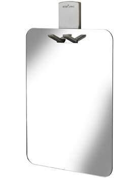 Homeware Shower Mirror With Razor Holder 202 x 153mm