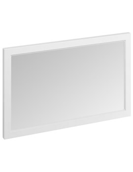 1200 x 750mm Matt White Framed Mirror