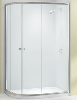 Ionic Source 2 Door Offset Quadrant Shower Enclosure 1850mm Height