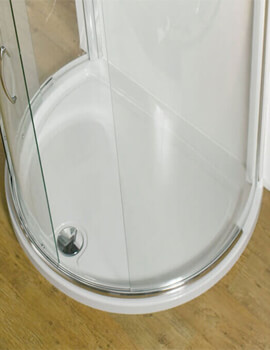 Kudos Concept 1200 x 910mm Peninsula Acrylic Shower Tray White - Image