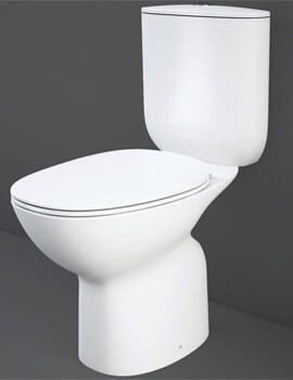 Morning Full Access White Rimless Close Coupled WC Pack With Urea Soft Close Seat