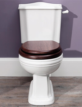 Silverdale Balasani 430 x 704mm White Close Coupled Toilet - Image