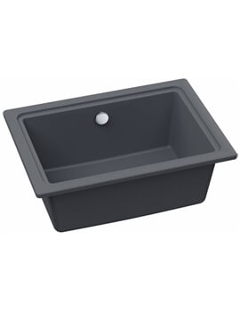 Denton Granite 1.0 Grey Metallic Finish Kitchen Sink Bowl