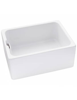 Belfast Ceramic White Glazed Reversible 1.0 Kitchen Sink Bowl