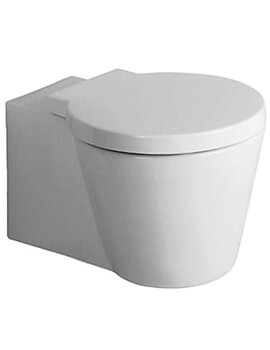 Starck 1 White Wall Mounted Toilet With Seat And Cover