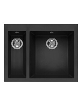Reginox Quadra 150 Inset 1.5 Bowl Granite Kitchen Sink With Tap Wing - Image