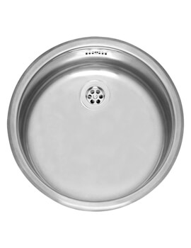 Reginox R18 370 OSP Single Round Bowl Stainless Steel Kitchen Sink 420mm - Image