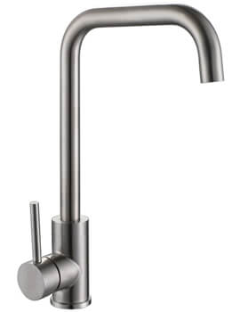 Charente Single Lever Kitchen Mixer Tap - Brushed Nickel