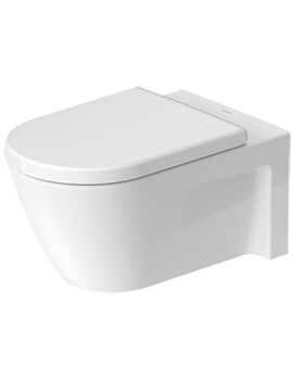 Starck 2 375 x 620mm White Wall Mounted Toilet