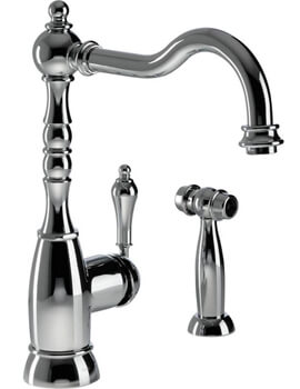 Bayenne Single Lever Kitchen Tap With Integrated Handspray