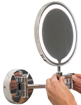 Joseph Miles 200mm Round Led Make Up Mirror - Image