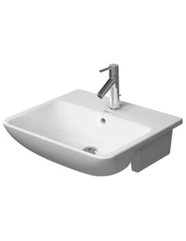 Duravit Me By Starck 550mm x 455mm Semi Recessed Washbasin - Image