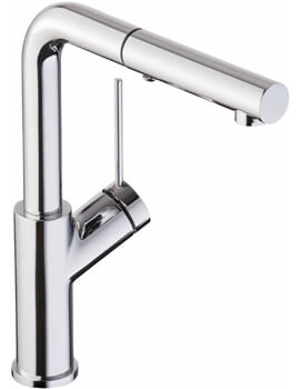 Abode Virtue Angle Pull Out Chrome Kitchen Tap - Image